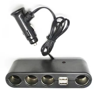 USB + Szivargyújtó elosztó AE-WF0120 12/24V
