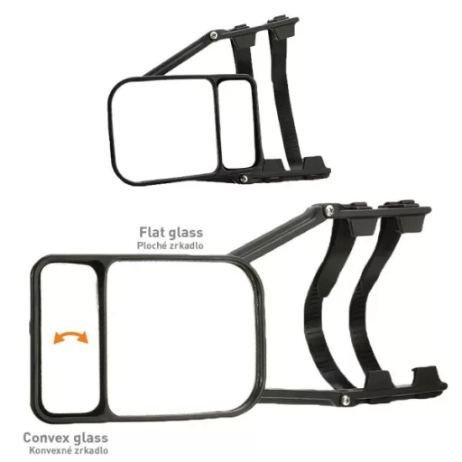 Tükör Lakókocsi,utánfutó vontatáshoz +holttér kiegészítő Karaván