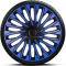13"-os Soho Blue Black dísztárcsa garnitúra (4darab)