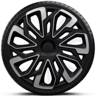   14"-os Estoril Silver Black dísztárcsa garnitúra (4darab)