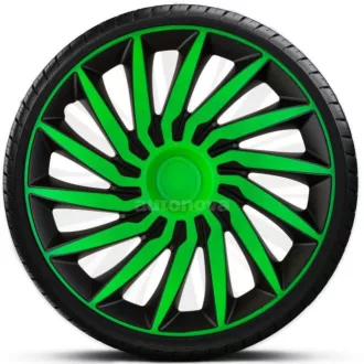   14"-os Kendo Green Black dísztárcsa garnitúra (4darab)