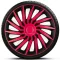 14"-os Kendo Pink Black dísztárcsa garnitúra (4darab)