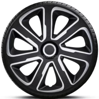   14"-os Livorno Carbon Silver-Black dísztárcsa garnitúra (4darab)