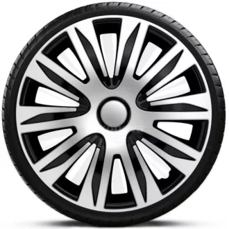   14"-os Nardo Silver-Black dísztárcsa garnitúra (4darab)