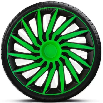   15"-os Kendo Green Black dísztárcsa garnitúra (4darab)