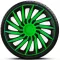 15"-os Kendo Green Black dísztárcsa garnitúra (4darab)