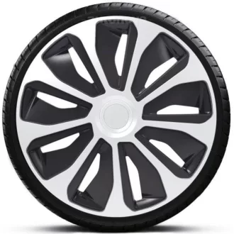   15"-os Platin Silver-Black dísztárcsa garnitúra (4darab)
