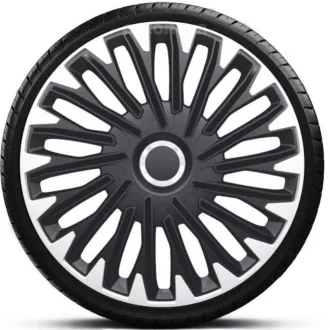   15"-os Quantum Pro Silver-Black dísztárcsa garnitúra (4darab)