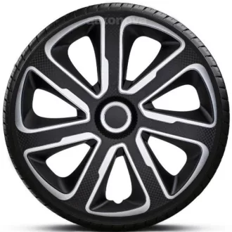   16"-os Livorno Carbon Silver-Black dísztárcsa garnitúra (4darab)