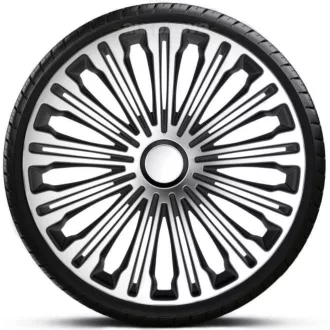   16"-os Volante Silver-Black dísztárcsa garnitúra (4darab)