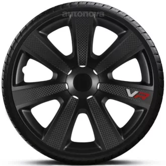 16"-os Vr Carbon Black dísztárcsa garnitúra (4darab)