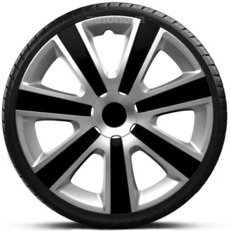 16"-os Vr Silver-Black dísztárcsa garnitúra (4darab)
