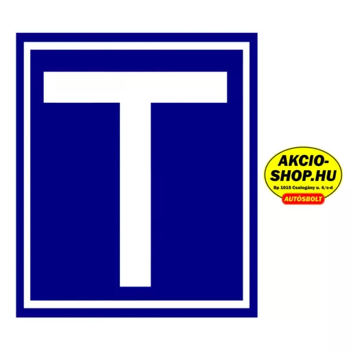 T betű Mágneses tanuló vezető matrica ( kicsi ) 14 x 11,5cm