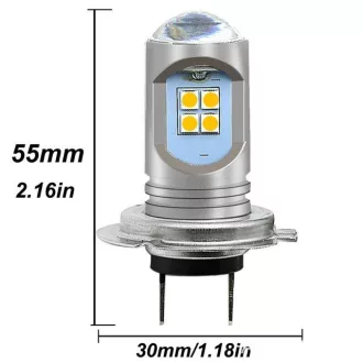   IZZÓ LED H7 SMD LED IZZÓ CANBUS 10-30V 7,5W 3030 2db. Autó izzó