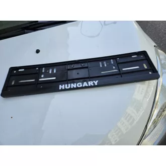 Rendszámtábla tartó alsó léces Hungary felirattal