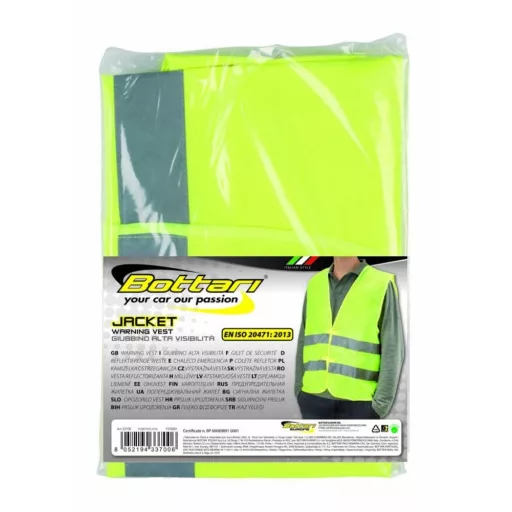 Láthatósági mellény - Dunlop Hi Vis Vest Yellow Bottari Italy 33700