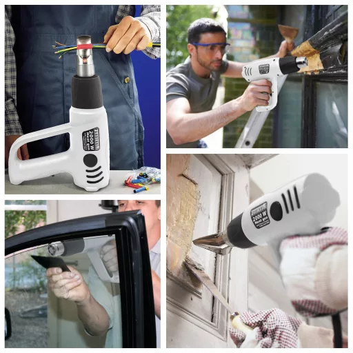 HŐLÉGFÚVÓ PISZTOLY 2000W Állítható hőmérséklet