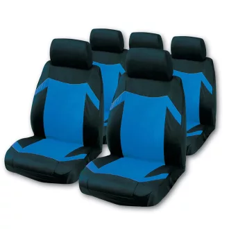   Bottari ÜLÉSHUZAT SZETT 9 RÉSZES UNIVERZÁLIS KÉK-FEKETE " KEEN"