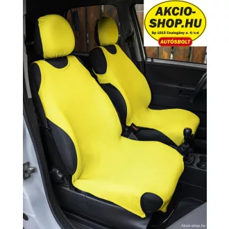 Trikó üléshuzat párban Pamut CITROMSÁRGA Prémium
