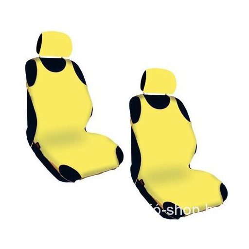 Trikó üléshuzat párban Pamut CITROMSÁRGA Prémium