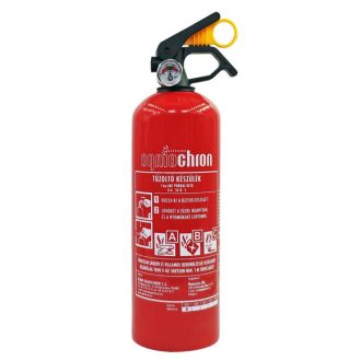   TŰZOLTÓKÉSZÜLÉK 1KG PORRAL OLTÓ "A-B-C!" (Nyomásmérővel)