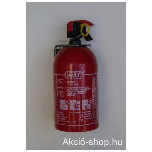 TŰZOLTÓKÉSZÜLÉK 1KG PORRAL OLTÓ "A-B-C!" (Nyomásmérővel)