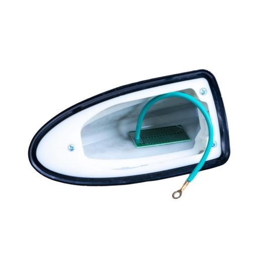 Cápa antenna erősítővel, univerzális grafit szürke régi tetőantenna helyére