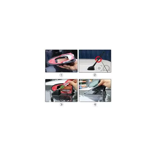 Cápa antenna, univerzális fekete-Karbon Cápauszony antenna