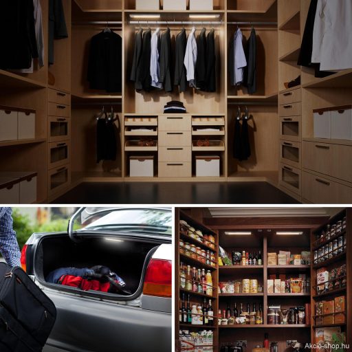 Mozgás- és fényérzékelős LED világítás, csomagtartóba, belső világítás