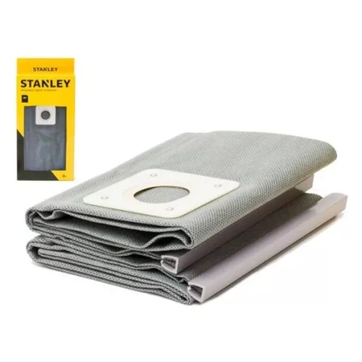 Porszívó mosható textil porzsák, 20L, 2db, STANLEY 41860