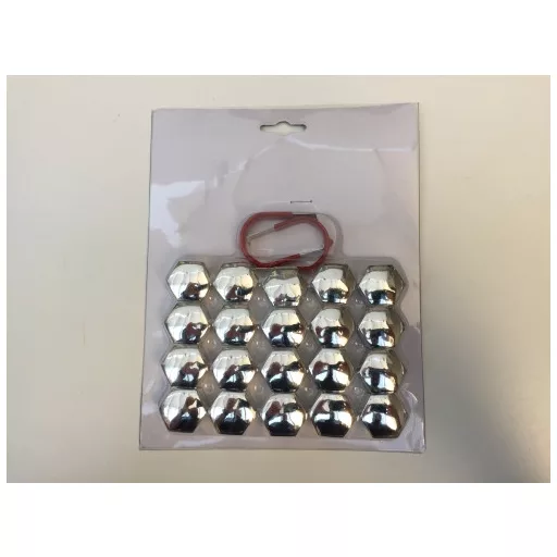 CSAVARVÉDŐ KUPAK KRÓM 19mm 20DB-OS