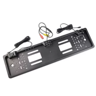   Rendszámtábla keretbe épített tolatókamera 8LED-es + 2db tolatószenzor