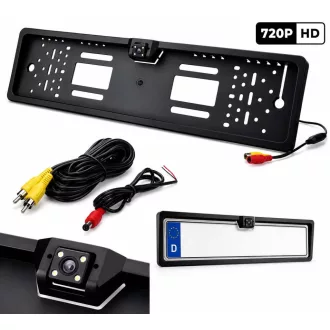  BG482HD Rendszámtábla keretbe integrált HD 720p tolatókamerával - 12V