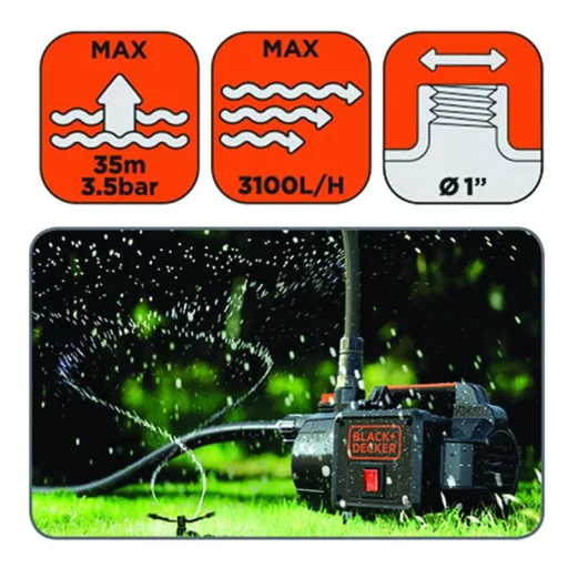 Kerti szivattyú 600W BLACK+DECKER BXGP600PE