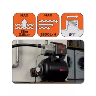 Házi vízmű, 800W 19liter BLACK+DECKER BXGP800XBE