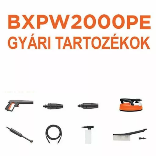 Magasnyomású mosó 2000W + kefék BLACK+DECKER BXPW2000PE