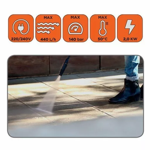 Magasnyomású mosó 2000W + kefék BLACK+DECKER BXPW2000PE