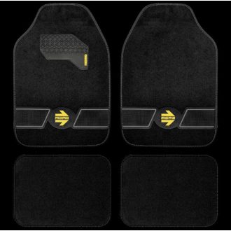   MOMO Fun Autószőnyeg Szett (4db) Univerzális Fekete/Szürke (Szövet)