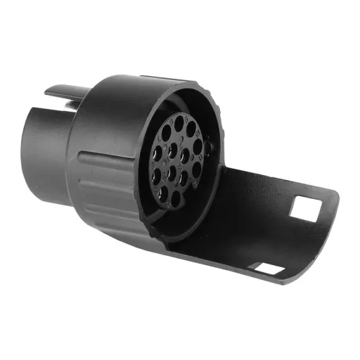 Utánfutó csatlakozó adapter 7/13 PIN pótkocsihoz, műanyag 12V