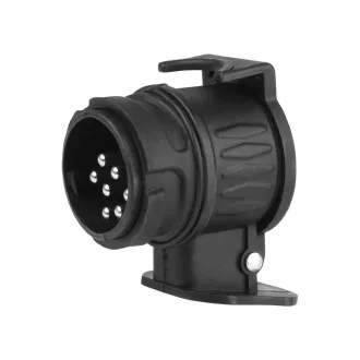   Utánfutó csatlakozó adapter 13/7 PIN pótkocsihoz, műanyag 12V