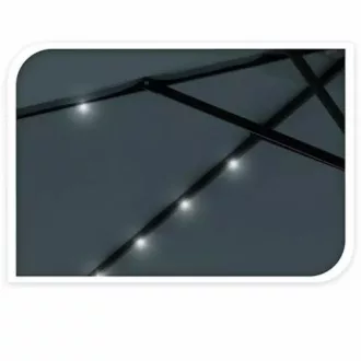   Napernyő 270cm kék színben, SOLAR 24db LED világítással