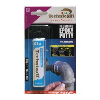   Technicoll E-150 két komponensű epoxy ragasztó vízvezeték gyurma 35g