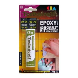   Technicoll E-181 kétkomponensű háztartási epoxy ragasztó gyurma 35g