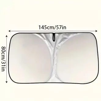   Napfényvédő szélvédőre (Összecsukható napvédő) Tartós 80*145cm