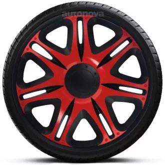   13"-os Nascar Red-Black dísztárcsa garnitúra (4darab)