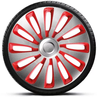   16"-os Sepang Carbon Silver Red dísztárcsa garnitúra (4darab)