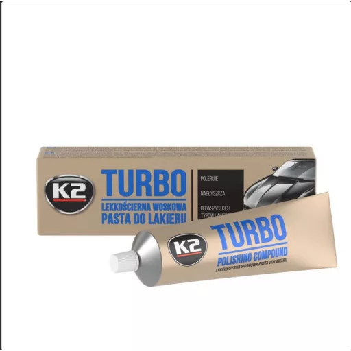 K2 Turbo Polír, holografikus karcolásokhoz, waxos védelemmel K001 120g