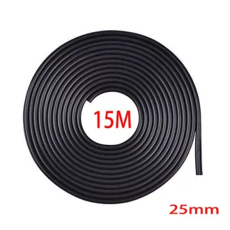 Fekete 15m hosszú 25mm széles díszcsík KCS-A-25BK