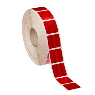   36060 Fényvisszaverő szalag - szakaszos - “E” jeles - piros - 45m*5cm M-HR-3CRK_