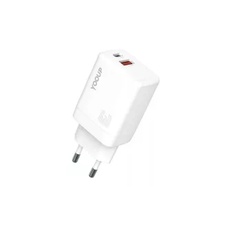 YOOUP 45W Dupla hálózati töltő (USB/TYPE-C) NC48-D